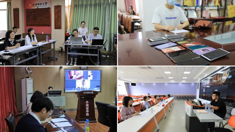 盧福財巡視碩士研究生招生復試現(xiàn)場，強調網絡技術支撐與咨詢服務保障工作